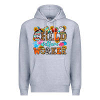Heather Grey child welfare worker Premium Hoodie - OliviaCreatesArt