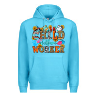 Ocean Blue child welfare worker Premium Hoodie - OliviaCreatesArt