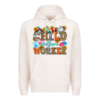 Pale Pink child welfare worker Premium Hoodie - OliviaCreatesArt