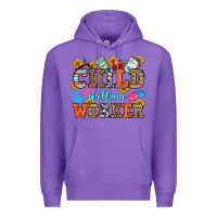 Purple child welfare worker Premium Hoodie - OliviaCreatesArt