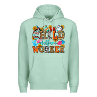 Seafoam child welfare worker Premium Hoodie - OliviaCreatesArt