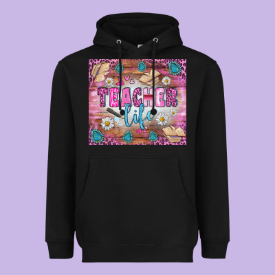 Teacher Life Tumbler Heavyweight Hoodie Designed By Bundleandbundleshop