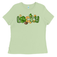 Matcha lucky st patrick s day Ladies Tee - MaliasSmallBusiness