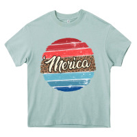 Arona leopard merica Heavy Core Tee - MaliasSmallBusiness