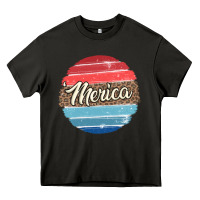 Asphalt leopard merica Heavy Core Tee - MaliasSmallBusiness