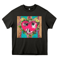 Asphalt v.d cow and heart Heavy Core Tee - AdoDesignShop