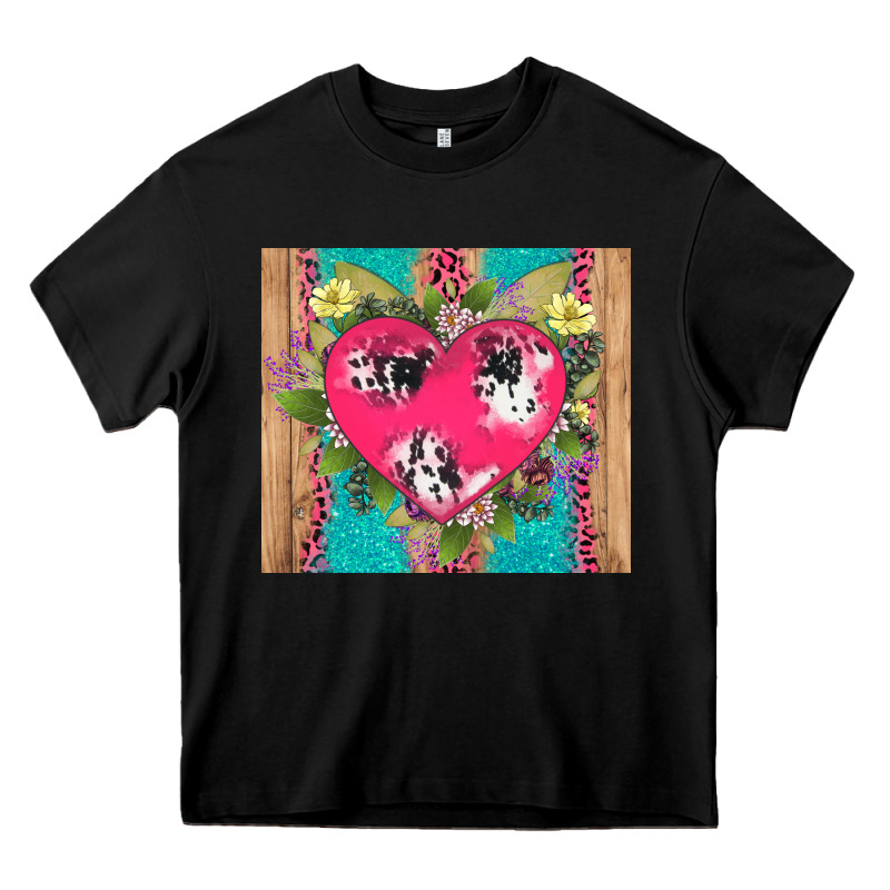 V.d Cow And Heart Heavy Core Tee by AdoDesignShop | Teevron