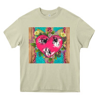 Mossy v.d cow and heart Heavy Core Tee - AdoDesignShop
