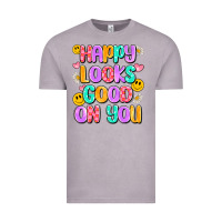 Happy Looks Good On You Vintage Tee | Teevron