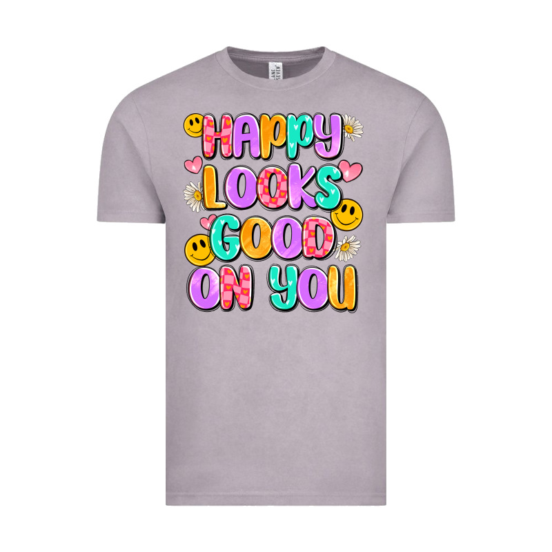 Happy Looks Good On You Vintage Tee by Artiststas | Teevron