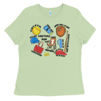 Matcha softball mom Ladies Tee - MaliasSmallBusiness