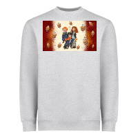 Heather Grey cartoon wizards Heavyweight Sweatshirt - TumblerDesignByShophia