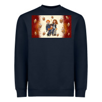 Navy cartoon wizards Heavyweight Sweatshirt - TumblerDesignByShophia