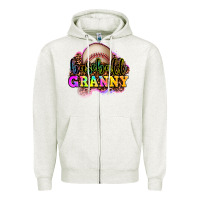 Baseball Granny Zipper Hoodie | Teevron