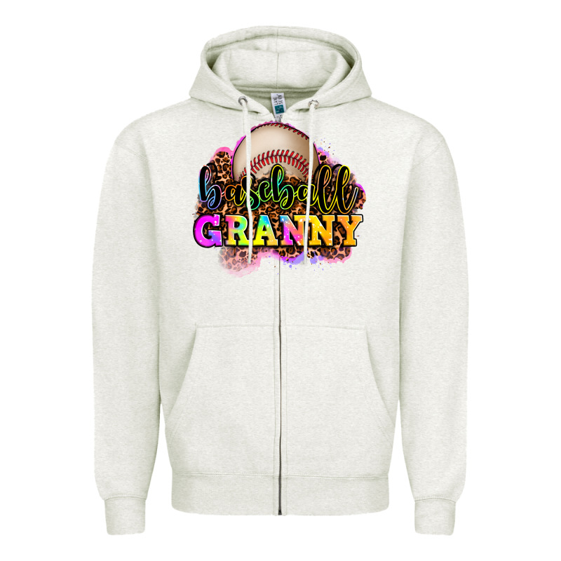 Baseball Granny Zipper Hoodie by OliviaCreatesArt | Teevron