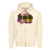 Sandshell baseball granny Zipper Hoodie - OliviaCreatesArt