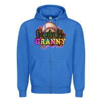 True Royal baseball granny Zipper Hoodie - OliviaCreatesArt