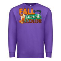 Purple fall is my favorite color Premium Sweatshirt - BundleAndBundleShop