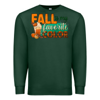 Sports Green fall is my favorite color Premium Sweatshirt - BundleAndBundleShop