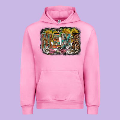 Mama Western Urban Hoodie Designed By Racoondesign
