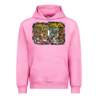 Fuchsia Pink mama western Urban Hoodie - RacoonDesign