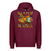 Burgundy Fall is proof that change is beautiful Premium Hoodie - RanaPortraitStore
