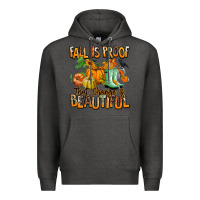 Charcoal Heather Fall is proof that change is beautiful Premium Hoodie - RanaPortraitStore