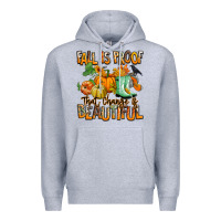 Heather Grey Fall is proof that change is beautiful Premium Hoodie - RanaPortraitStore