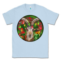 Dusty Blue Spanish Goat Christmas Ornament Classic Tee - LillyAllenDesigns
