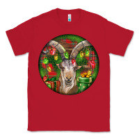 Red Spanish Goat Christmas Ornament Classic Tee - LillyAllenDesigns