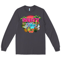 Smoke Salty vibes summer Long Sleeve Tee - NancyCooperArtShop
