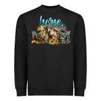 Black Horse Mom Heavyweight Sweatshirt - HowdyJamesFarm