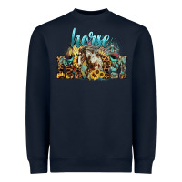 Navy Horse Mom Heavyweight Sweatshirt - HowdyJamesFarm