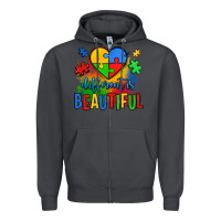 Smoke different is beautiful autism Zipper Hoodie - OliviaCreatesArt