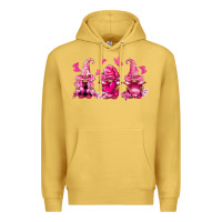 Antique Gold breast cancer gnomies Premium Hoodie - FaDigitalArtStudio