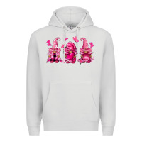 Dove Grey breast cancer gnomies Premium Hoodie - FaDigitalArtStudio