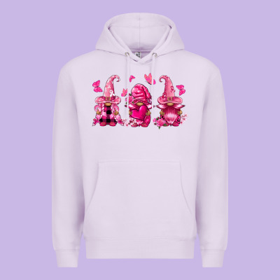 Breast Cancer Gnomies Premium Hoodie Designed By Fadigitalartstudio