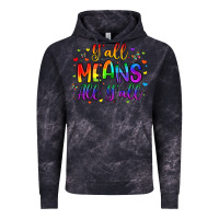 Cloud Black y all means all y all Vintage Hoodie - Artiststas