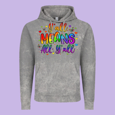 Y All Means All Y All Vintage Hoodie Designed By Artiststas