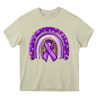 Mossy awerenes ribbon  rainbow Heavy Core Tee - MaliasSmallBusiness