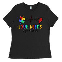 Black love needs no words Ladies Tee - MaliasSmallBusiness