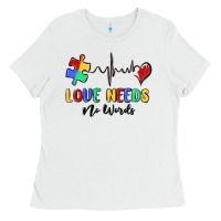 White love needs no words Ladies Tee - MaliasSmallBusiness