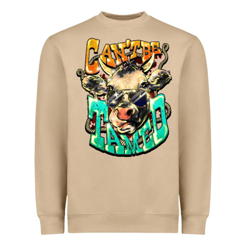 Can't Be Tamed Cow Heavyweight Sweatshirt by HowdyJamesFarm | Teevron