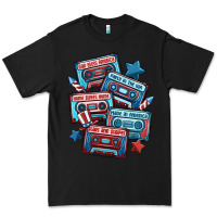 Black usa america cassette tapes Premium Tee - MaliasSmallBusiness