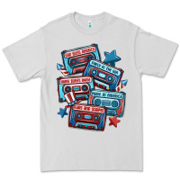 Dove Grey usa america cassette tapes Premium Tee - MaliasSmallBusiness