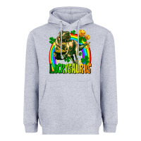 Heather Grey luckysaurus Heavyweight Hoodie - FaDigitalArtStudio