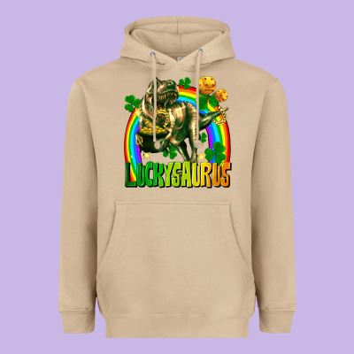 Luckysaurus Heavyweight Hoodie Designed By Fadigitalartstudio