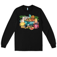 Black summer gnomies truck Long Sleeve Tee - NancyCooperArtShop