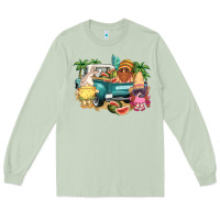 Matcha summer gnomies truck Long Sleeve Tee - NancyCooperArtShop