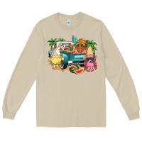 Mushroom summer gnomies truck Long Sleeve Tee - NancyCooperArtShop